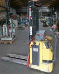 Pallet truck, order picker, stacker, electric stacker, forklift truck, truck bucket, crane arm & sack truck.