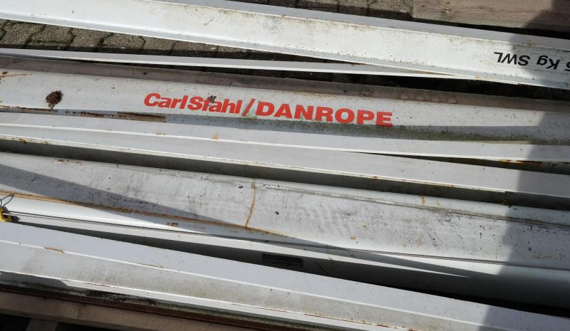 Carl Stahl/Danrope 125 kg 4m x 4000 mm udlæg. 270 grader sving. I bjælke. 325 x 325 mm fod.  flere på lager.