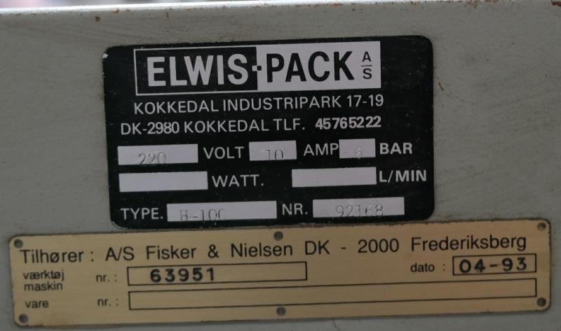 fabrikat Elwis type H 100 til Autobag poser ( forfremstillede ). Der forefindes ruller i størrelse: B 100 x L 510 mm 50 my. B 165 x L 285 mm 50 my.  ca 30 rl 110 mm, 50 rl 165 mm 1000 stk pose/rl.