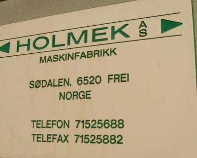 fabrikat Holmek type H5 - 55, rustfrit stål. Kan køre euro palle samt halv og kvart palle. Årg 1998.